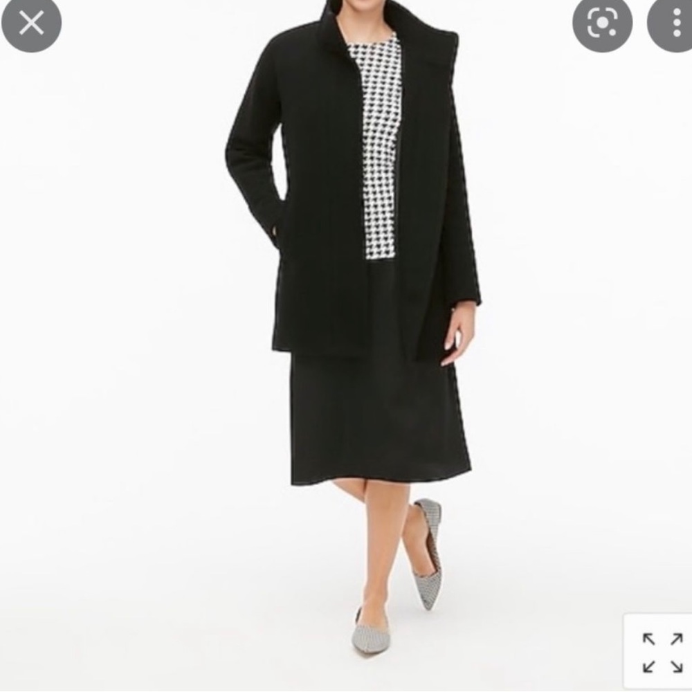 J Crew City Coat in Black